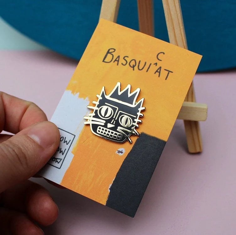 Basquicat Enamel Pin