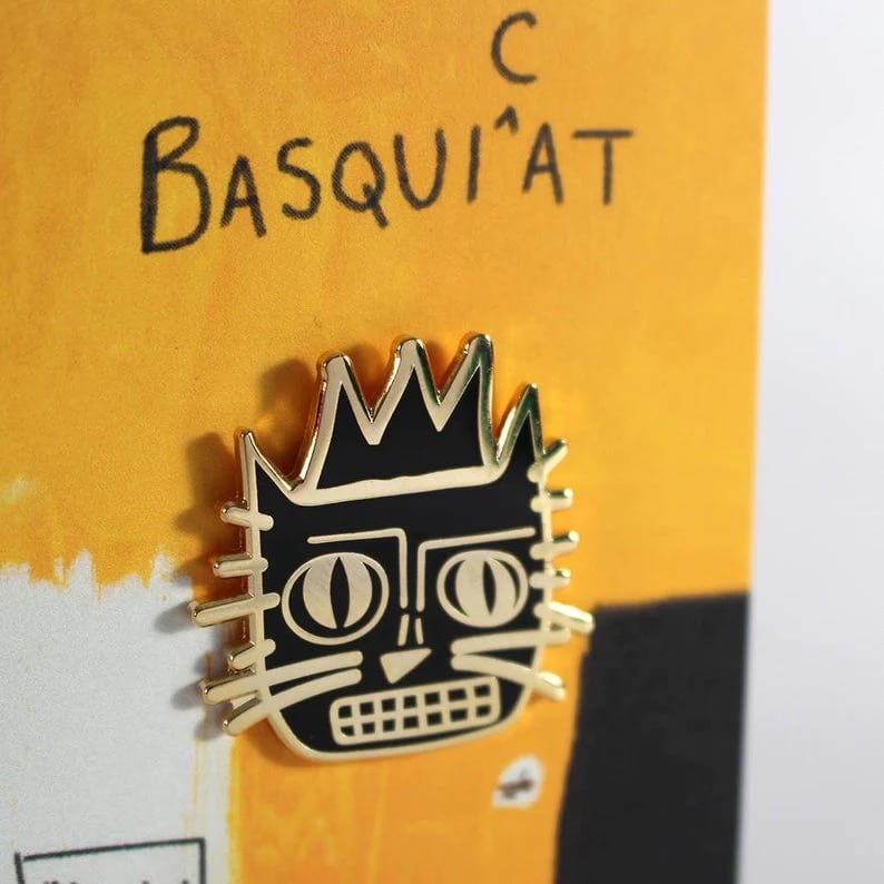 Basquicat Enamel Pin