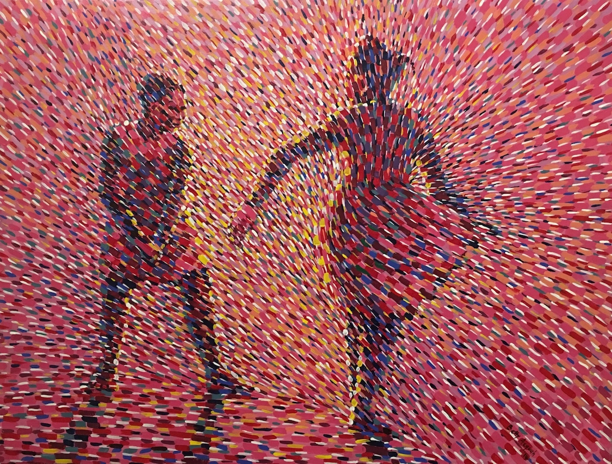 Peintures de danse colorées par Betty Acquah