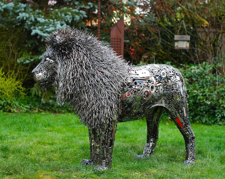 Scrap Metal Sculptures by Brian Mock