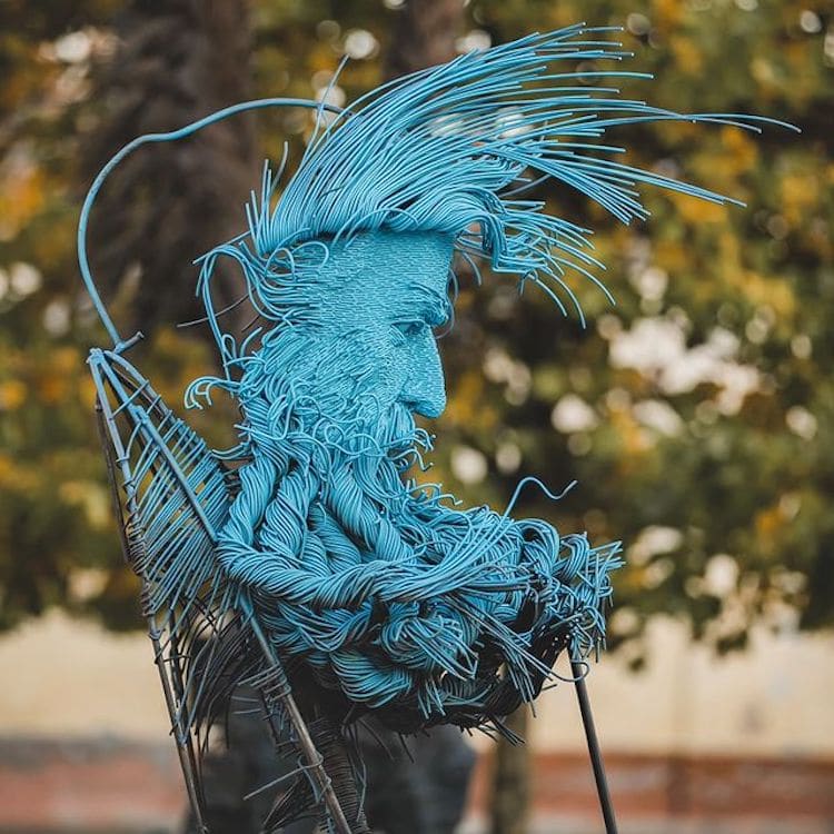 Metal Figurative Sculpture by Darius Hulea