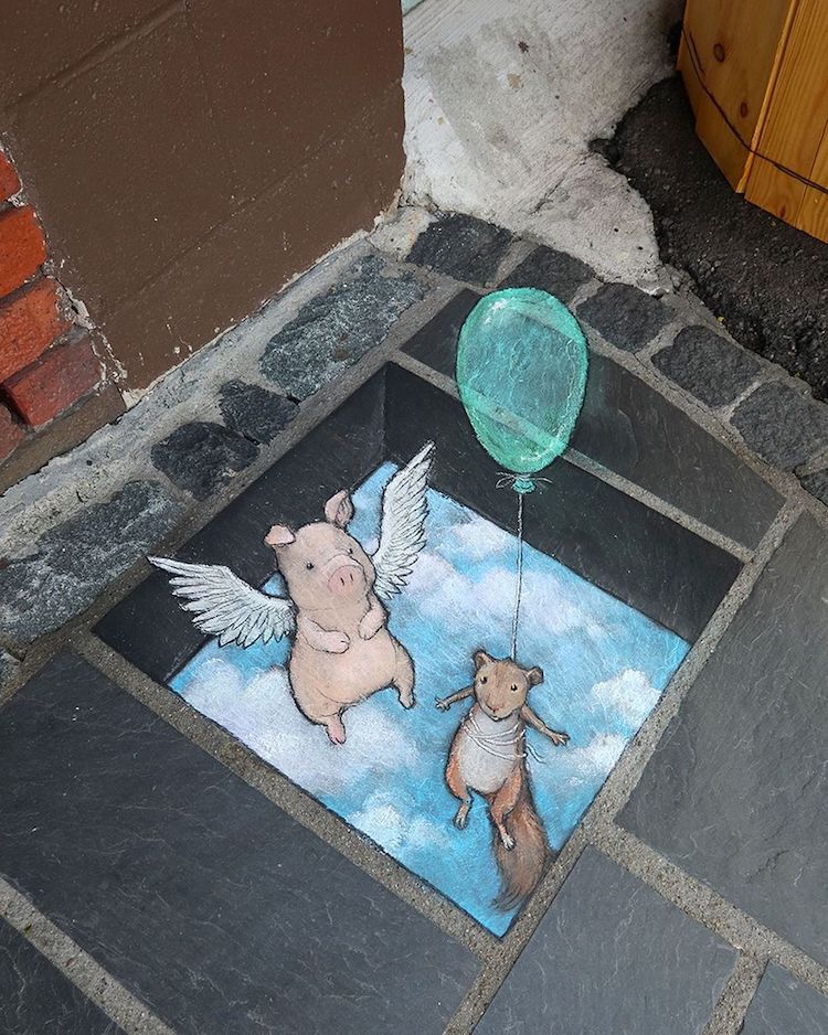 Art de rue par David Zinn