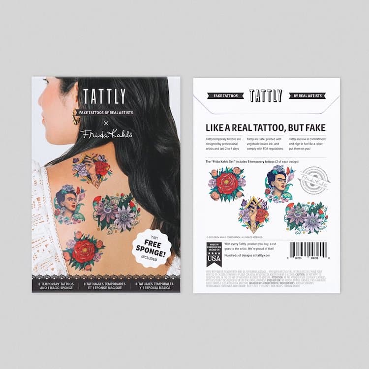 Frida Kahlo Temporary Tattoos