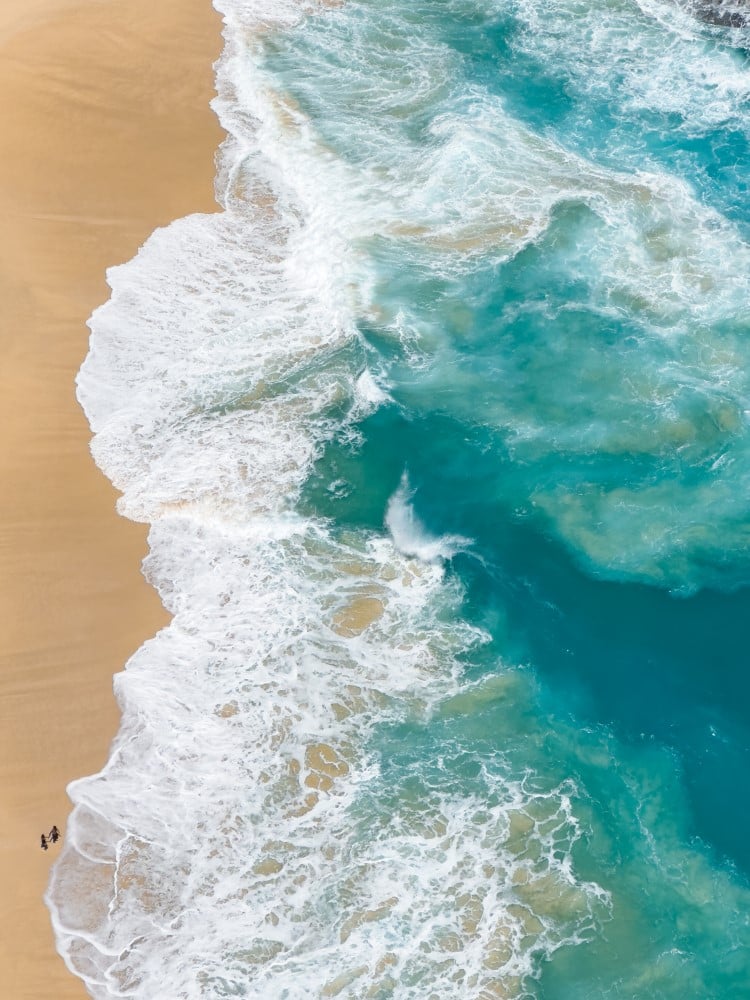 Kelingking Beach Aerial View