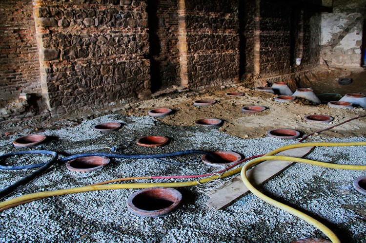 Traditional winemaking in Georgia