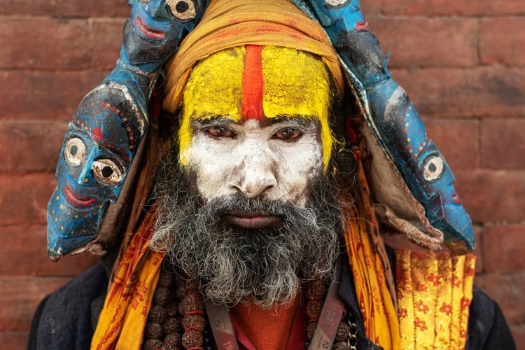 Sadhu at Maha Shivaratri at Pashupatinath Temple